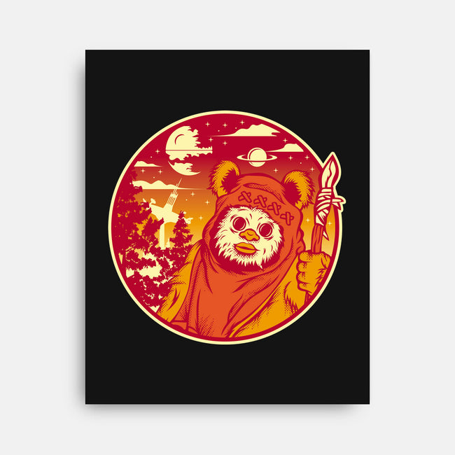 Forest Moon Sunset-None-Stretched-Canvas-SuperEdu