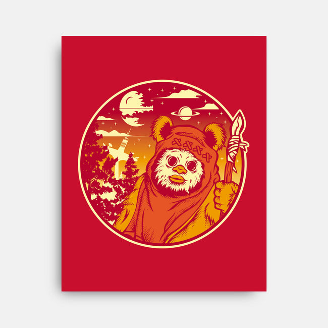 Forest Moon Sunset-None-Stretched-Canvas-SuperEdu