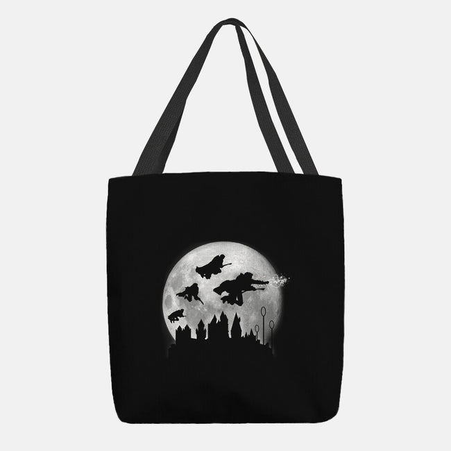 Full Moon Over Hogwarts-None-Basic Tote-Bag-DrMonekers