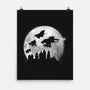 Full Moon Over Hogwarts-None-Matte-Poster-DrMonekers