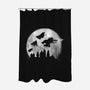 Full Moon Over Hogwarts-None-Polyester-Shower Curtain-DrMonekers