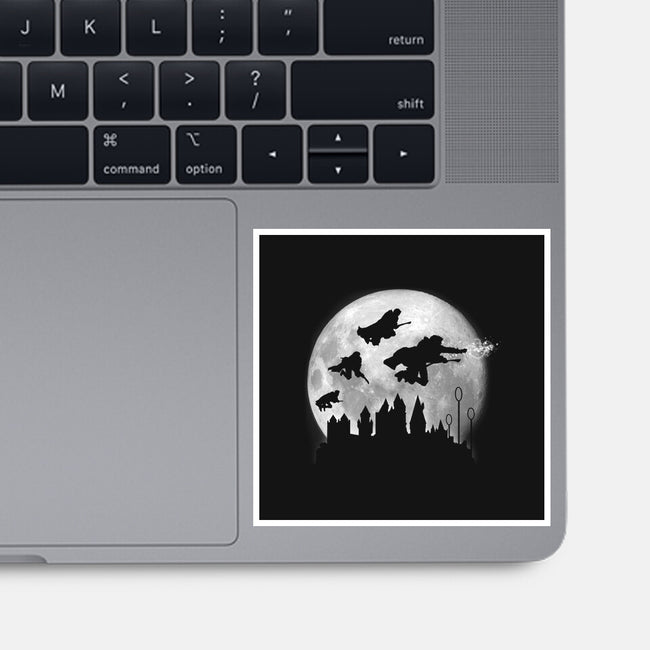 Full Moon Over Hogwarts-None-Glossy-Sticker-DrMonekers