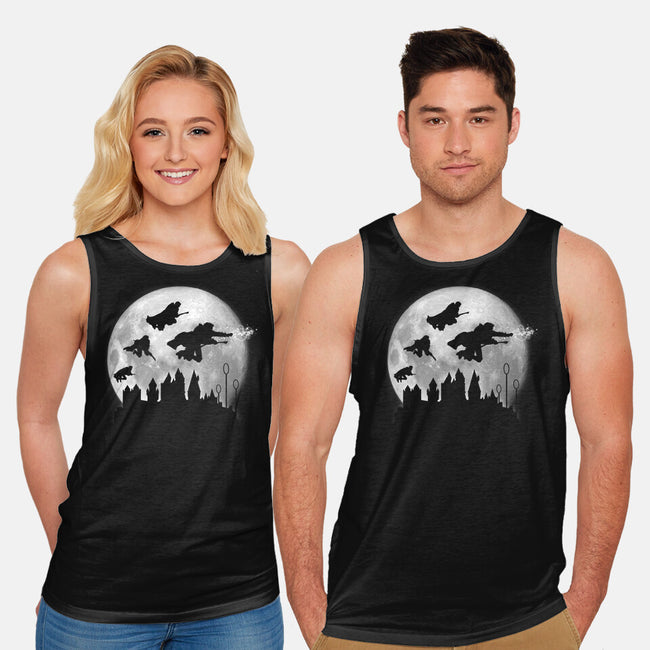 Full Moon Over Hogwarts-Unisex-Basic-Tank-DrMonekers