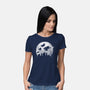 Full Moon Over Hogwarts-Womens-Basic-Tee-DrMonekers