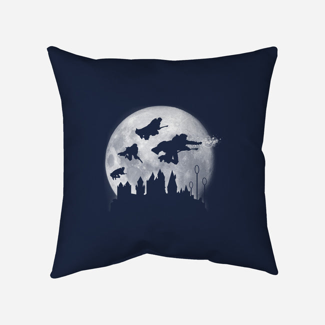Full Moon Over Hogwarts-None-Removable Cover w Insert-Throw Pillow-DrMonekers