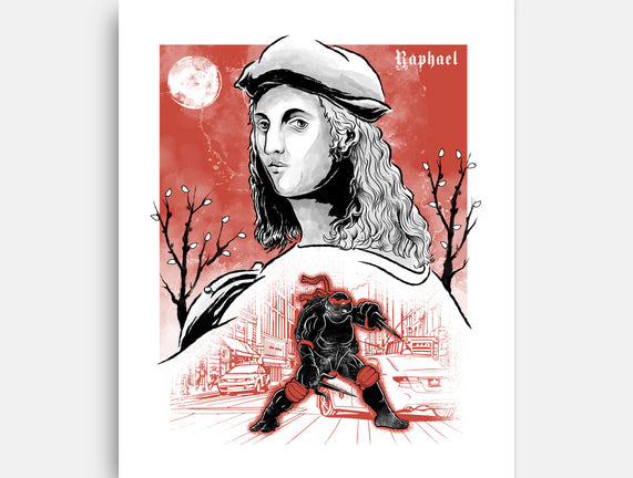 Renaissance Ninja Raphael Sumi-E