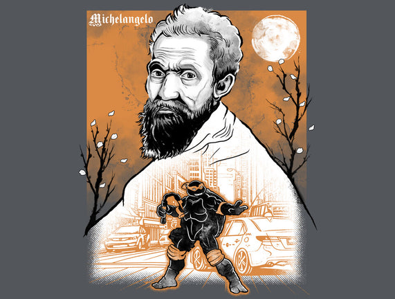 Renaissance Ninja Michelangelo Sumi-E