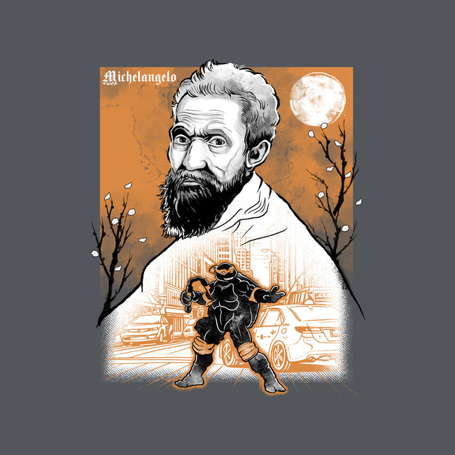 Renaissance Ninja Michelangelo Sumi-E-Mens-Basic-Tee-Astrobot Invention