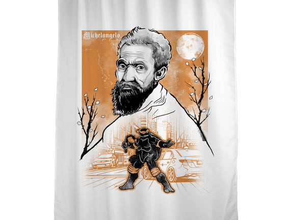 Renaissance Ninja Michelangelo Sumi-E
