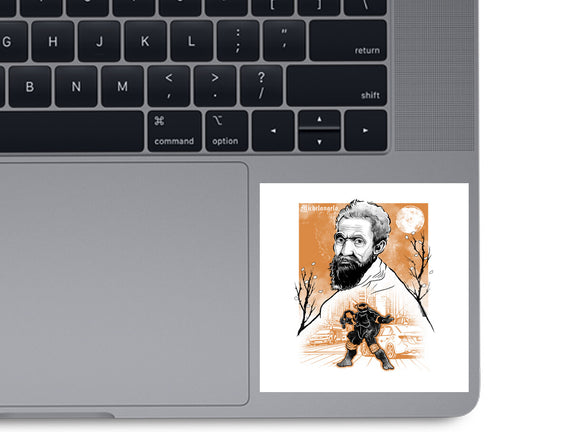 Renaissance Ninja Michelangelo Sumi-E
