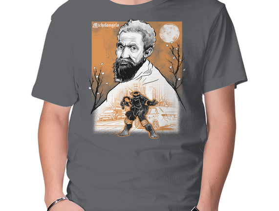 Renaissance Ninja Michelangelo Sumi-E