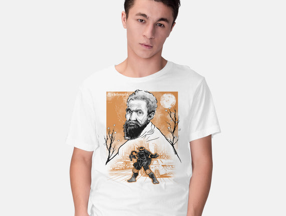 Renaissance Ninja Michelangelo Sumi-E