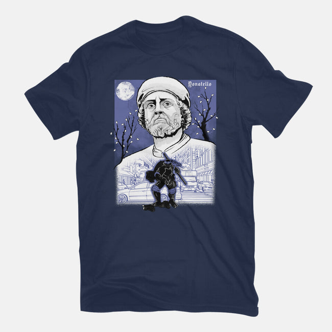 Renaissance Ninja Donatello Sumi-E-Mens-Basic-Tee-Astrobot Invention