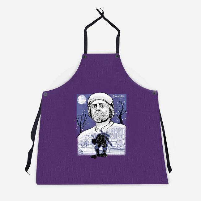 Renaissance Ninja Donatello Sumi-E-Unisex-Kitchen-Apron-Astrobot Invention