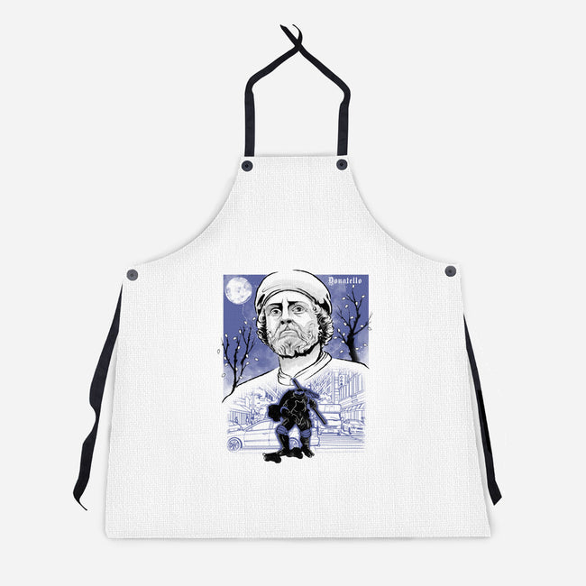 Renaissance Ninja Donatello Sumi-E-Unisex-Kitchen-Apron-Astrobot Invention