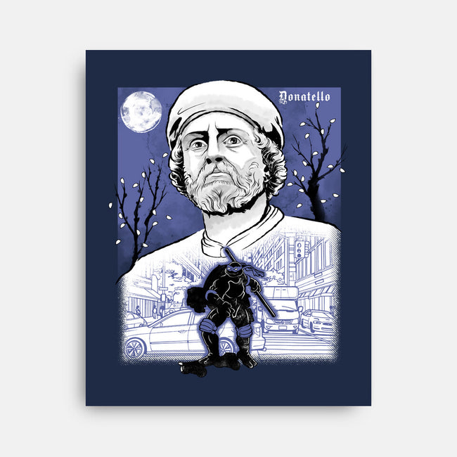 Renaissance Ninja Donatello Sumi-E-None-Stretched-Canvas-Astrobot Invention