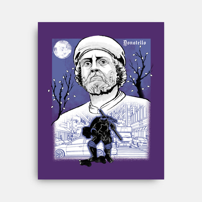 Renaissance Ninja Donatello Sumi-E-None-Stretched-Canvas-Astrobot Invention