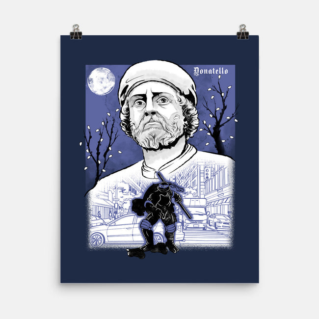 Renaissance Ninja Donatello Sumi-E-None-Matte-Poster-Astrobot Invention