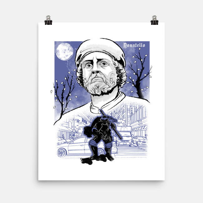Renaissance Ninja Donatello Sumi-E-None-Matte-Poster-Astrobot Invention