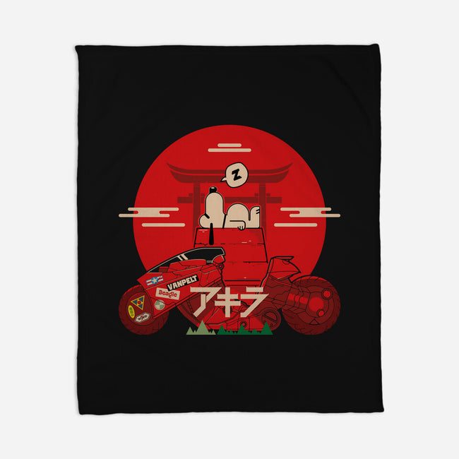 Snoopy X Akira-None-Fleece-Blanket-BadBox
