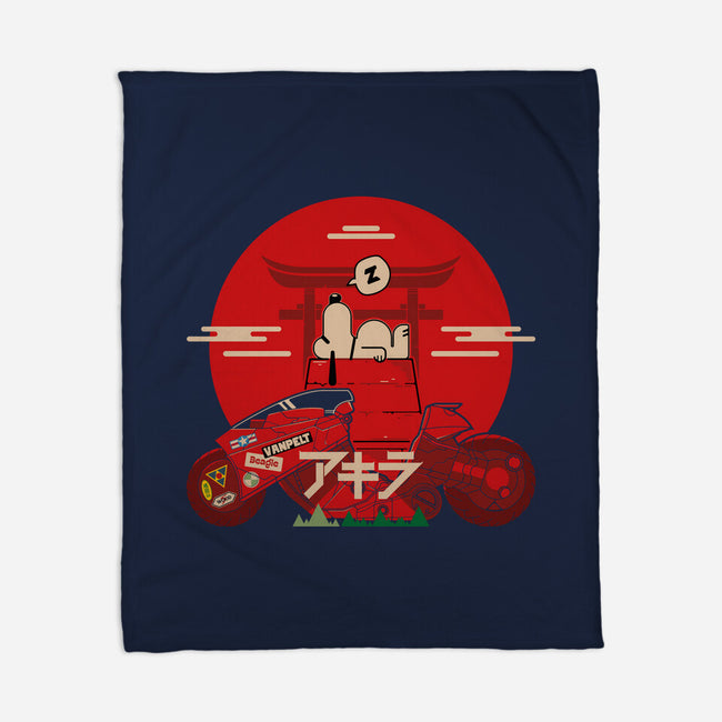 Snoopy X Akira-None-Fleece-Blanket-BadBox