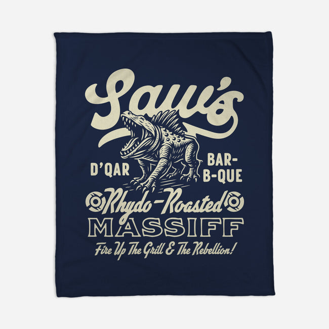 Saw's BBQ-None-Fleece-Blanket-Wheels