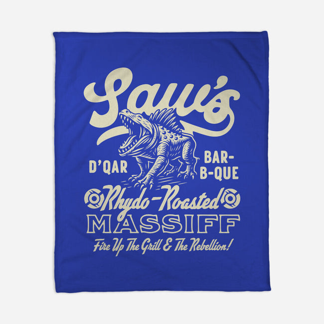 Saw's BBQ-None-Fleece-Blanket-Wheels