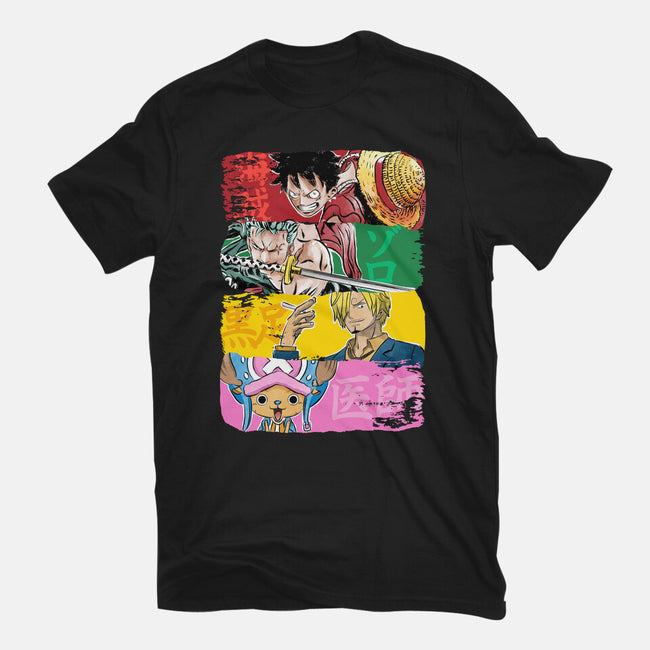 Pirate Brushstrokes-Mens-Basic-Tee-DrMonekers