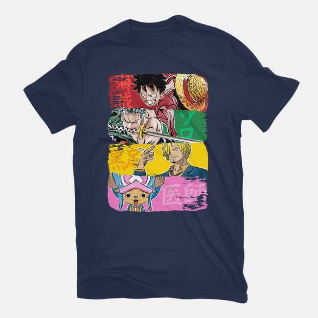 Pirate Brushstrokes-Mens-Basic-Tee-DrMonekers