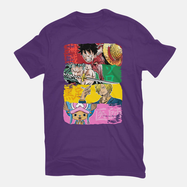 Pirate Brushstrokes-Mens-Basic-Tee-DrMonekers