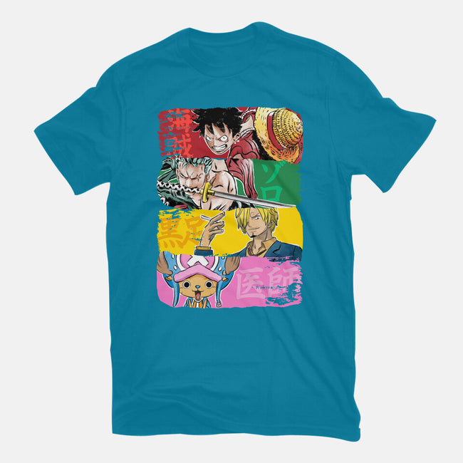 Pirate Brushstrokes-Mens-Basic-Tee-DrMonekers