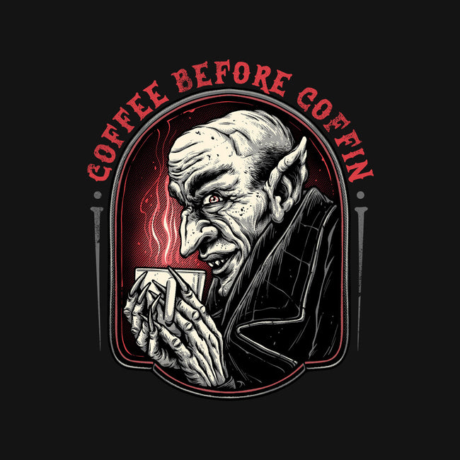 Coffee Before Coffin-Mens-Basic-Tee-glitchygorilla