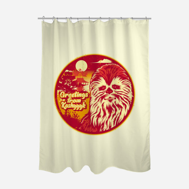 Greetings From The Forest Planet-None-Polyester-Shower Curtain-SuperEdu