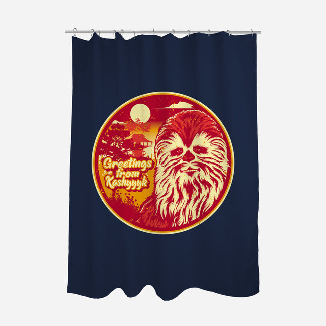 Greetings From The Forest Planet-None-Polyester-Shower Curtain-SuperEdu