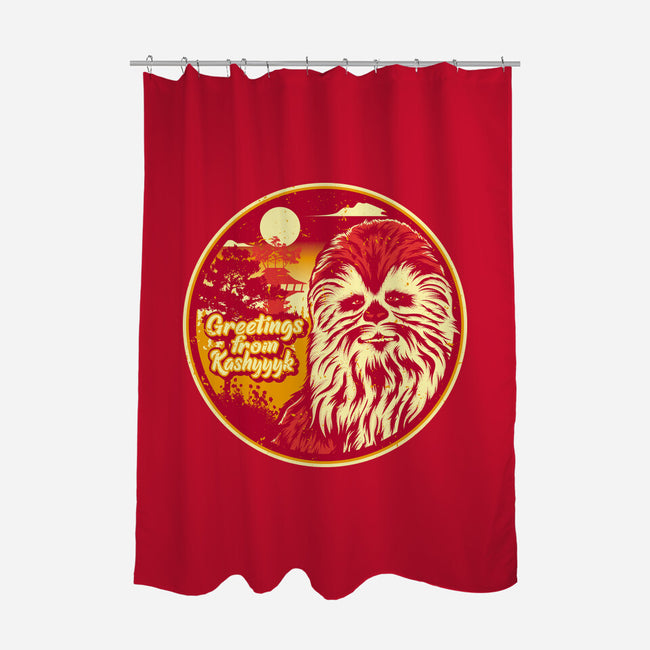 Greetings From The Forest Planet-None-Polyester-Shower Curtain-SuperEdu