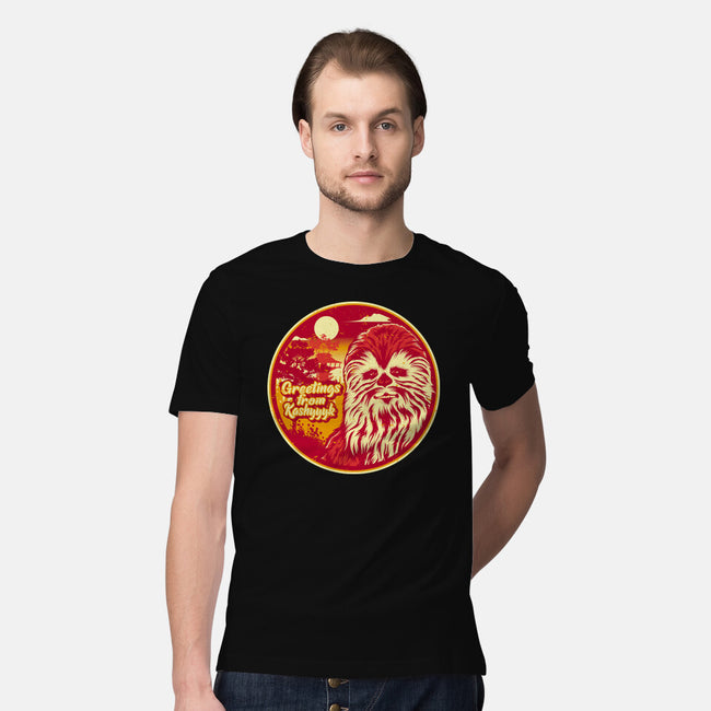 Greetings From The Forest Planet-Mens-Premium-Tee-SuperEdu