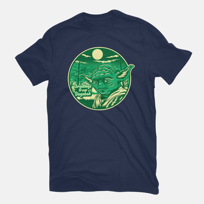 Greetings From The Swamp Planet-Mens-Premium-Tee-SuperEdu