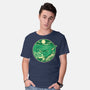 Greetings From The Swamp Planet-Mens-Basic-Tee-SuperEdu