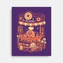 Pink Puff Donuts-None-Stretched-Canvas-eduely
