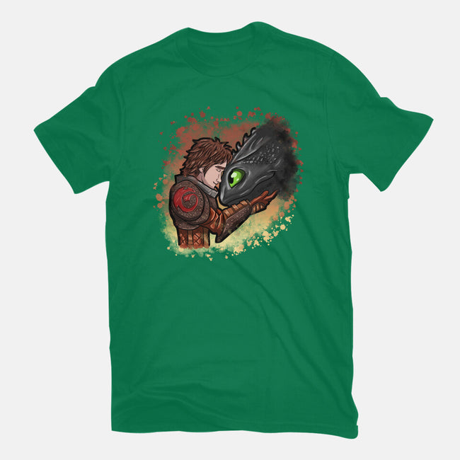 My Dragon Friend-Unisex-Basic-Tee-nickzzarto