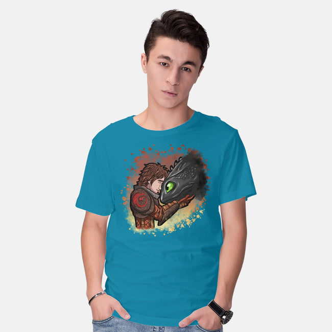 My Dragon Friend-Mens-Basic-Tee-nickzzarto