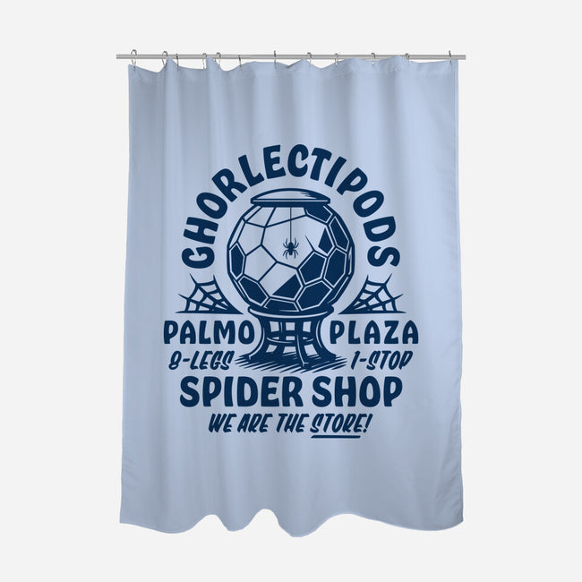 Ghorlectipods Spider Shop-None-Polyester-Shower Curtain-Wheels