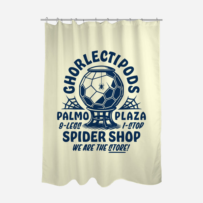 Ghorlectipods Spider Shop-None-Polyester-Shower Curtain-Wheels