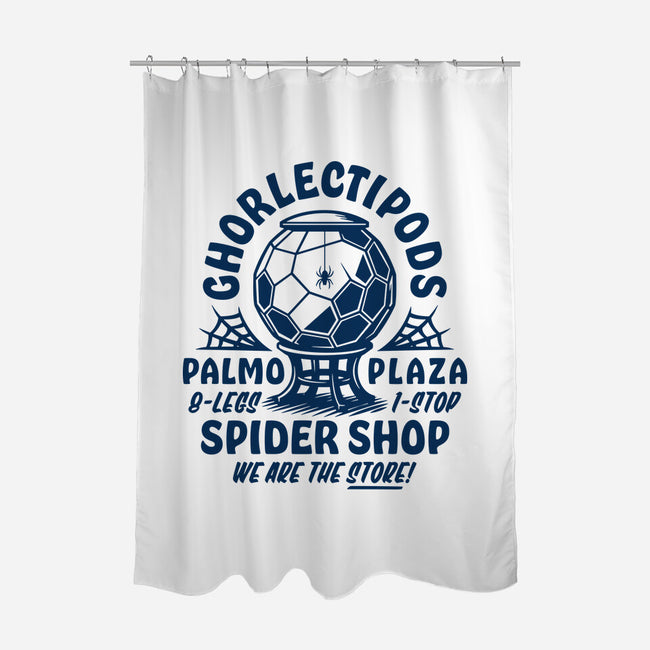 Ghorlectipods Spider Shop-None-Polyester-Shower Curtain-Wheels