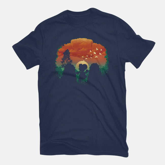 Dinosaur Game-Unisex-Basic-Tee-dandingeroz