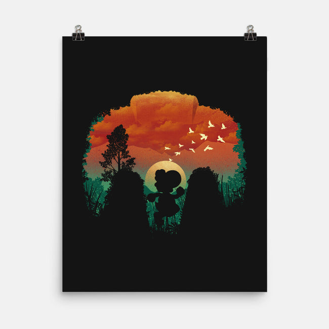 Dinosaur Game-None-Matte-Poster-dandingeroz