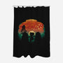 Dinosaur Game-None-Polyester-Shower Curtain-dandingeroz
