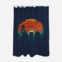 Dinosaur Game-None-Polyester-Shower Curtain-dandingeroz