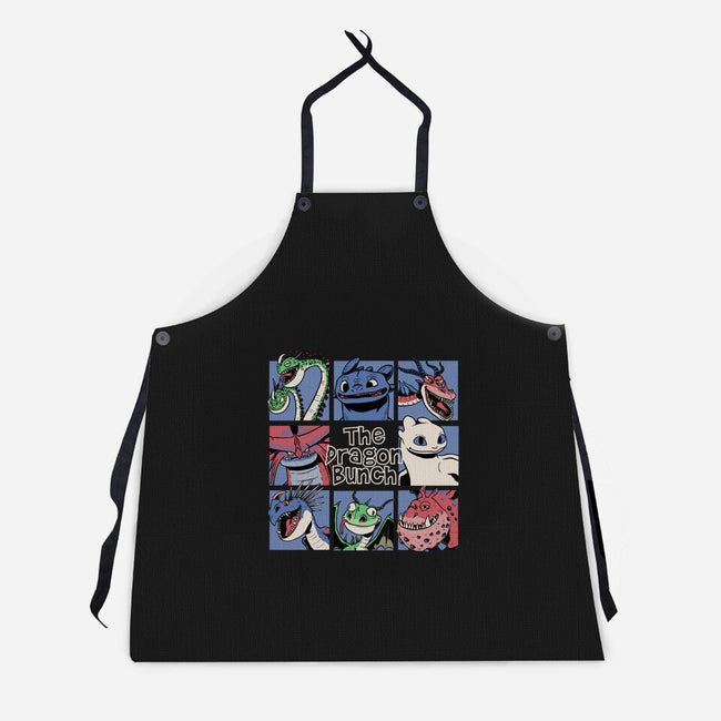 The Dragon Bunch Show-Unisex-Kitchen-Apron-Studio Mootant