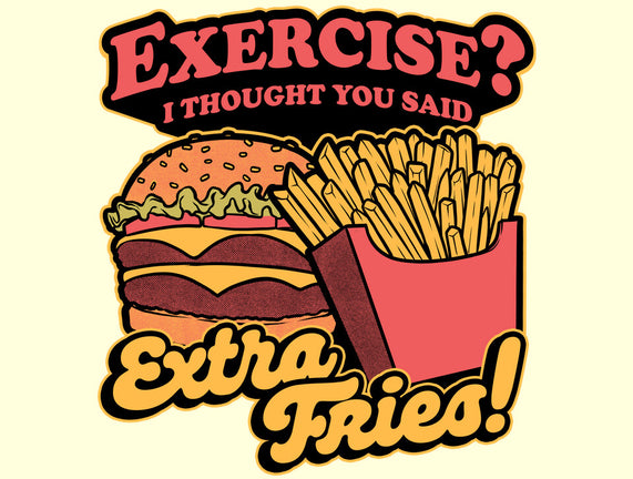Burger Fries Exercise